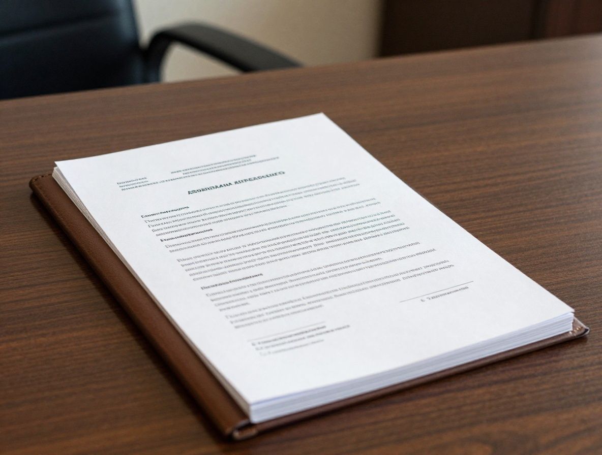 Деловые документы и ноутбук с открытым законодательным документом о защите персональных данных на столе в юридическом офисе