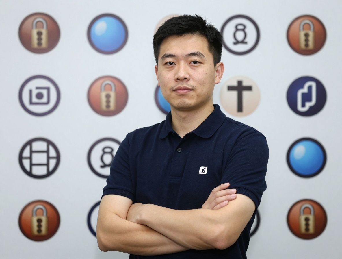 Цифровой замок и символы паролей на тёмно-синем фоне, иллюстрирующие концепцию надёжной парольной защиты и шифрования данных